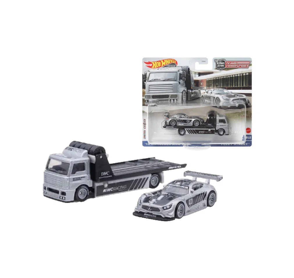 '16 Mercedes-AMG GT3 + Fleet Street - Series Car Culture Team Transport - Hot Wheels Premium - Scala 1/64 - Image 2