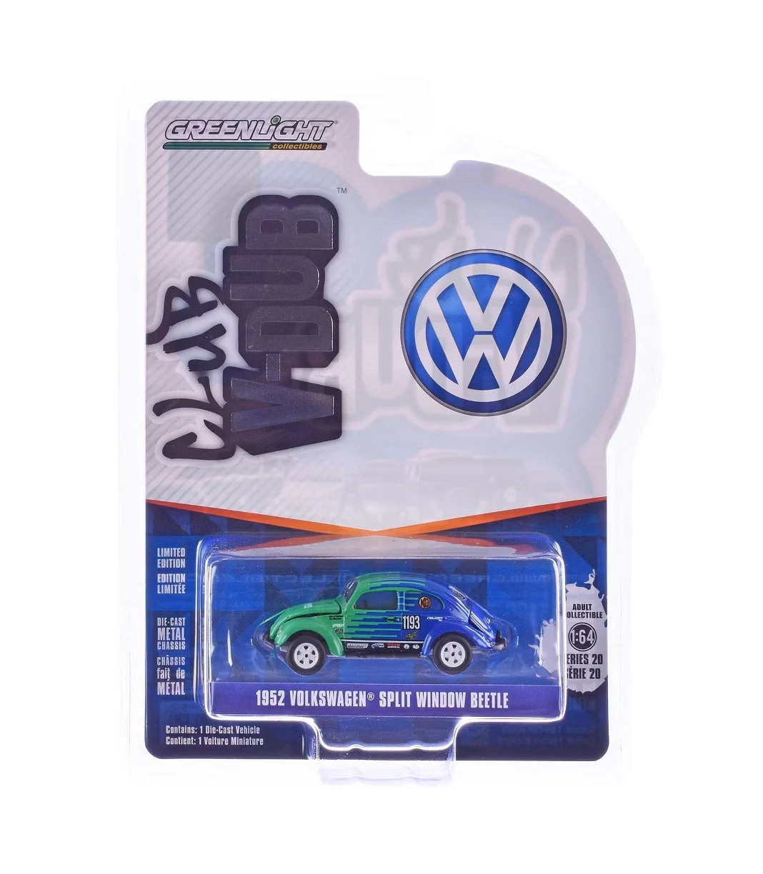 Greenlight Collectibles - 1952 Volkswagen Split Window Beetle #1193 "Falken Tire" - Club V-Dub - Scala 1/64