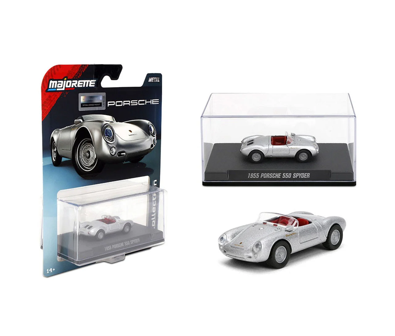 Majorette - 1955 Porsche 550 Spyder Series Collection - Scala 1/64