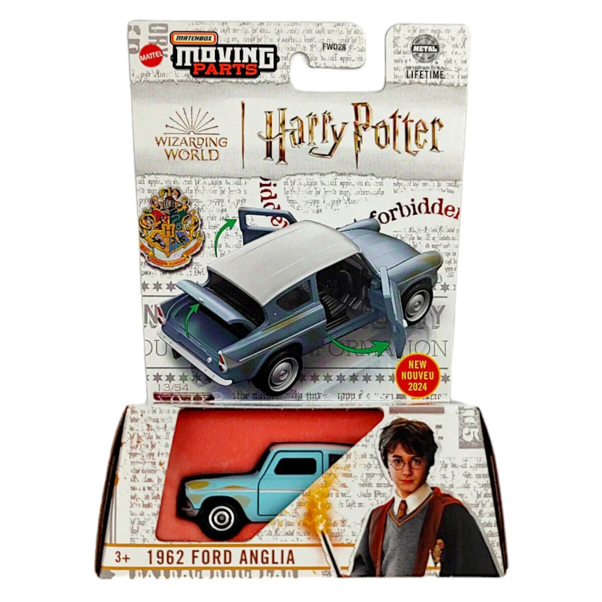 Matchbox Moving Parts - 1962 Ford Anglia Harry Potter - Scala 1/64 Circa