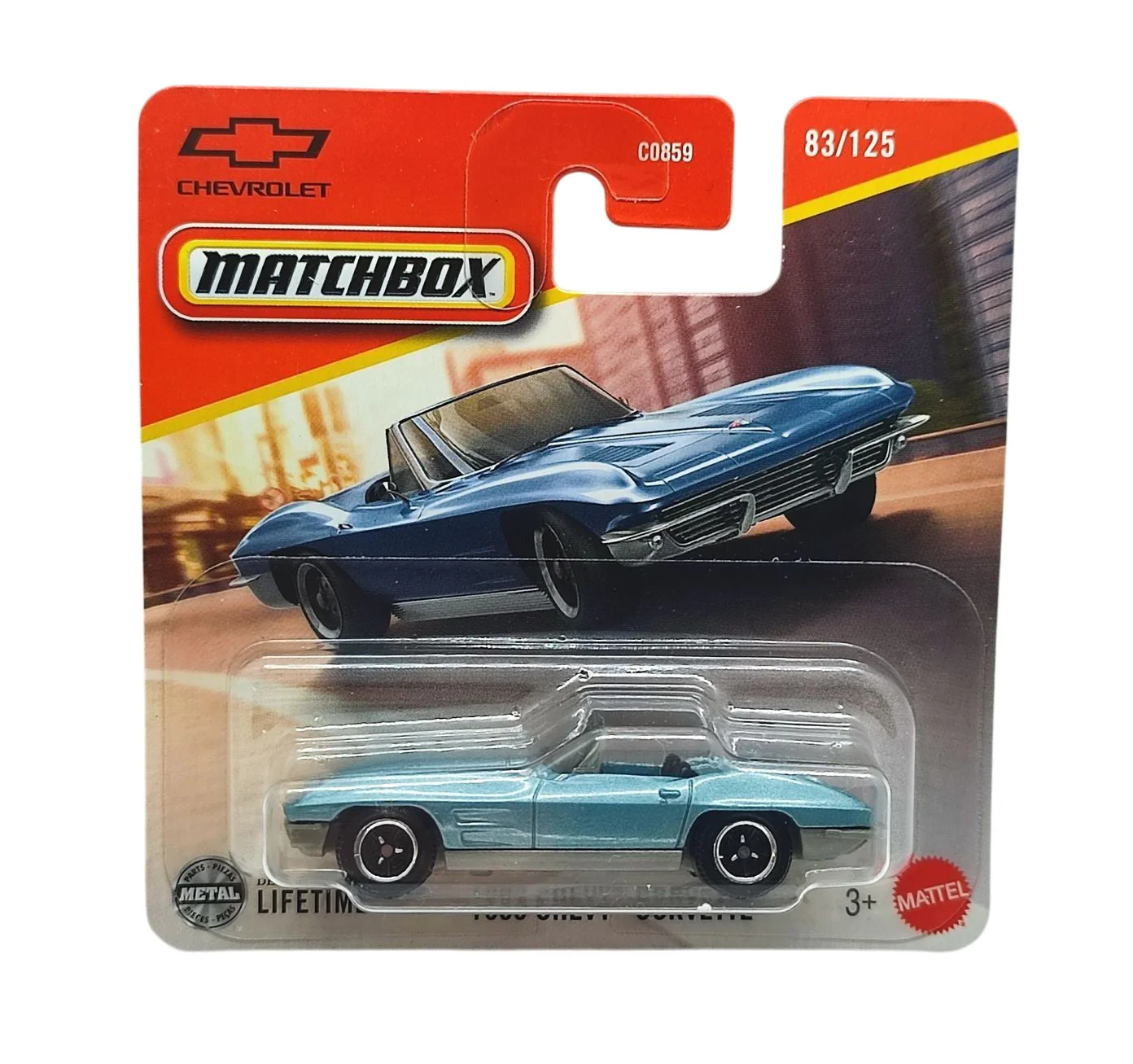 Matchbox - 1963 Chevy Corvette #83 - Scala 1/64 Circa