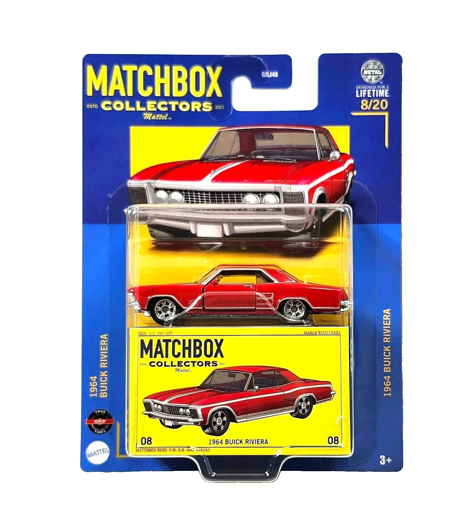 Matchbox Collectors - 1964 Buick Riviera 08/20 - Scala 1/64 Circa