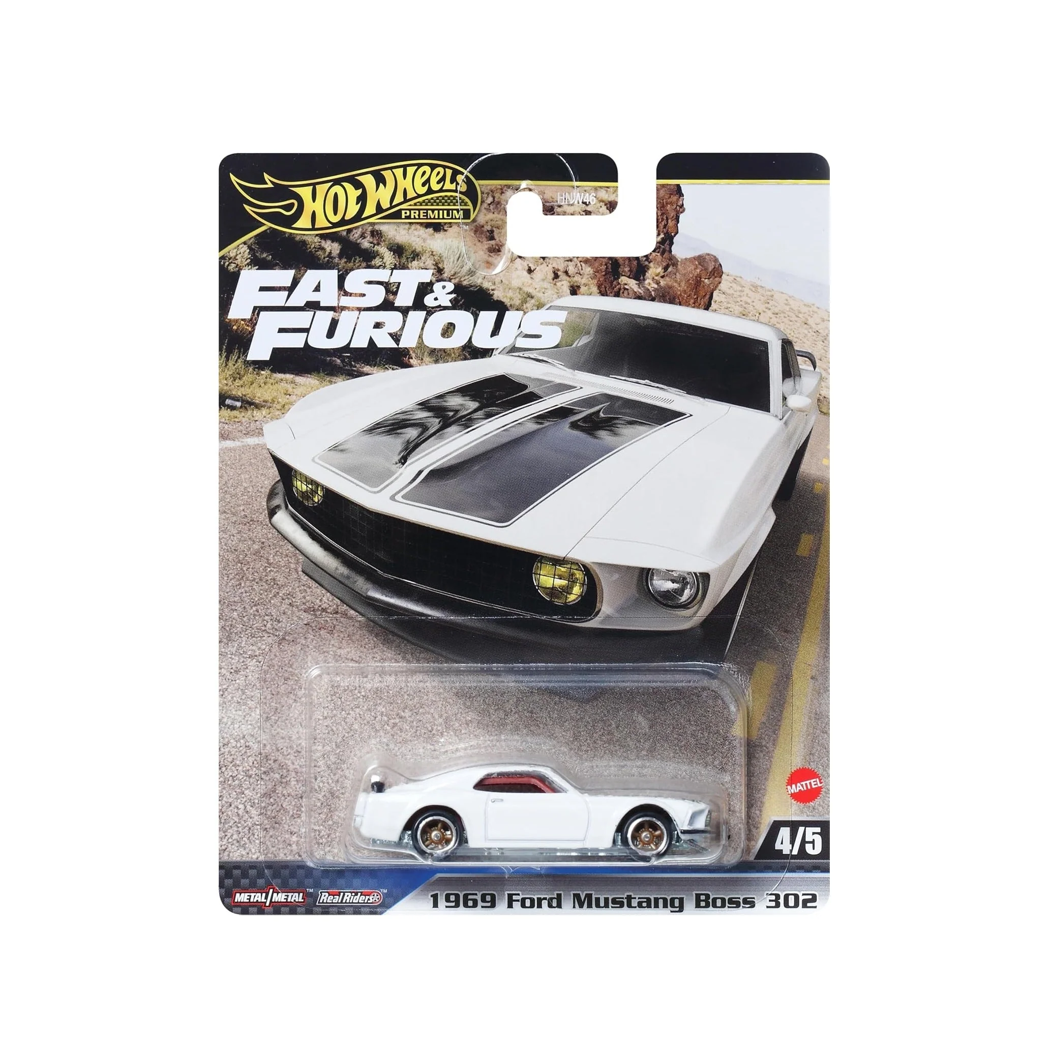 Hot Wheels Premium - 1969 Ford Mustang Boss 302 Fast & Furious - Scala 1/64