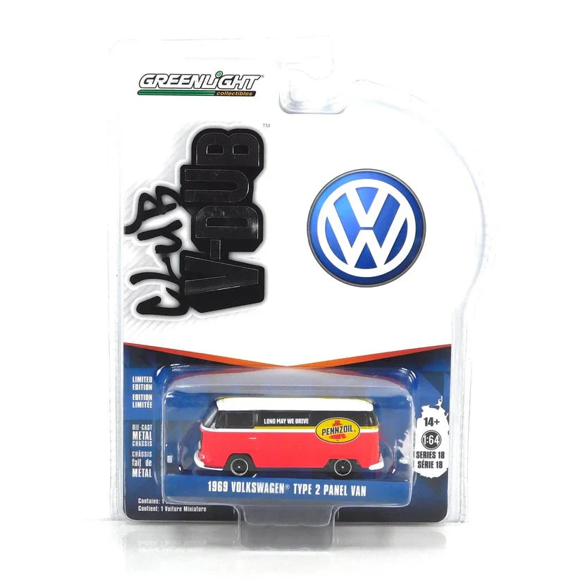 Greenlight - 1969 Volkswagen Type 2 Panel Van Penzoil - Club V-Dub - Scala 1/64