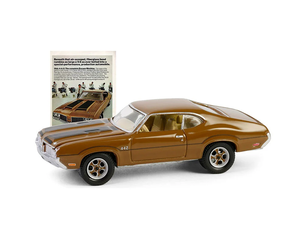 Greenlight Collectibles - 1972 Oldsmobile 4-4-2 - The Complete Escape Machine Vintage AD Cars - Scala 1/64 - Image 2