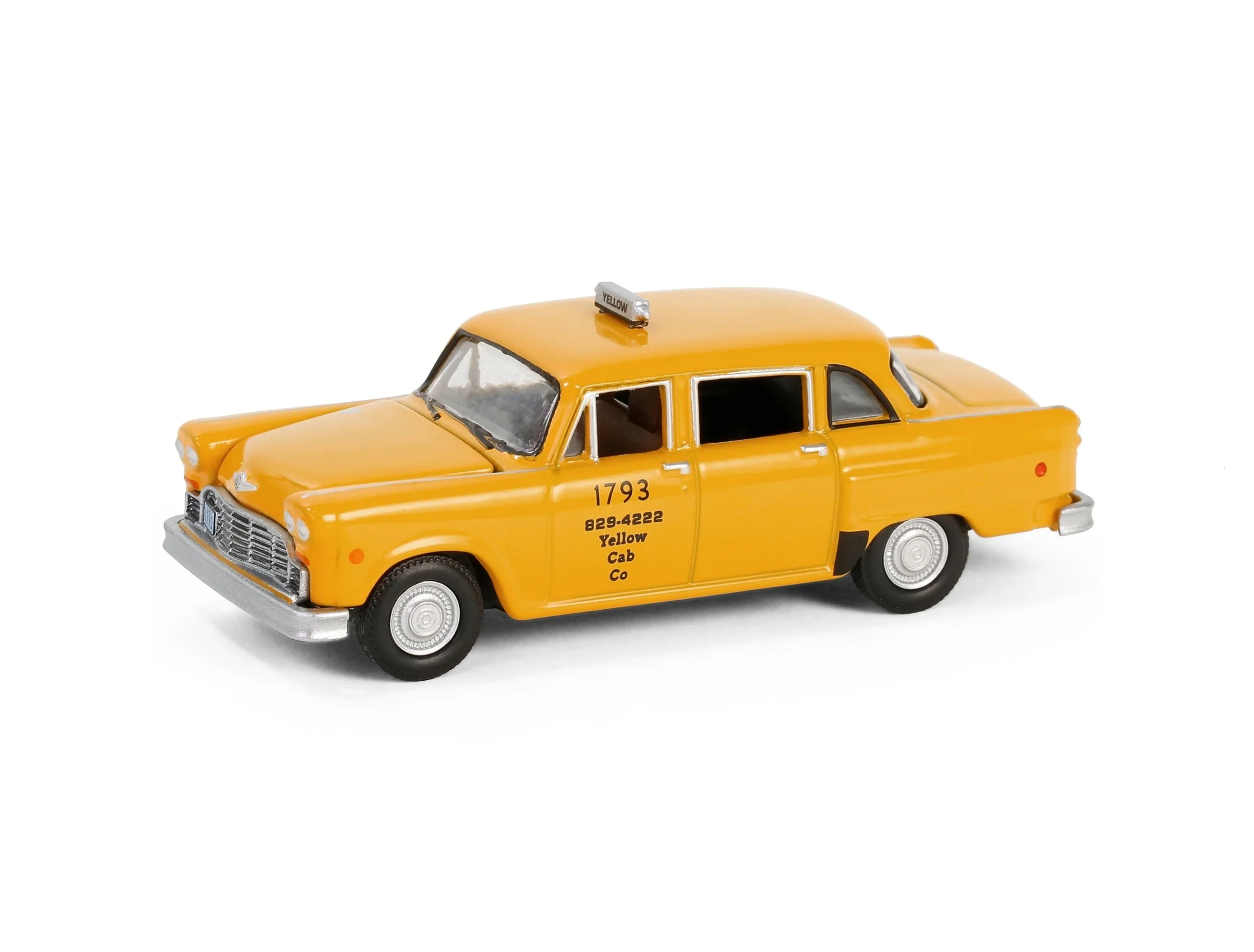 Greenlight - 1980 Checker Taxicab "Yellow Cab Co. #1793" Yellow "Ferris Bueller's Day Off" (1986) Movie - Hollywood Series - Scala 1/64 - Image 2
