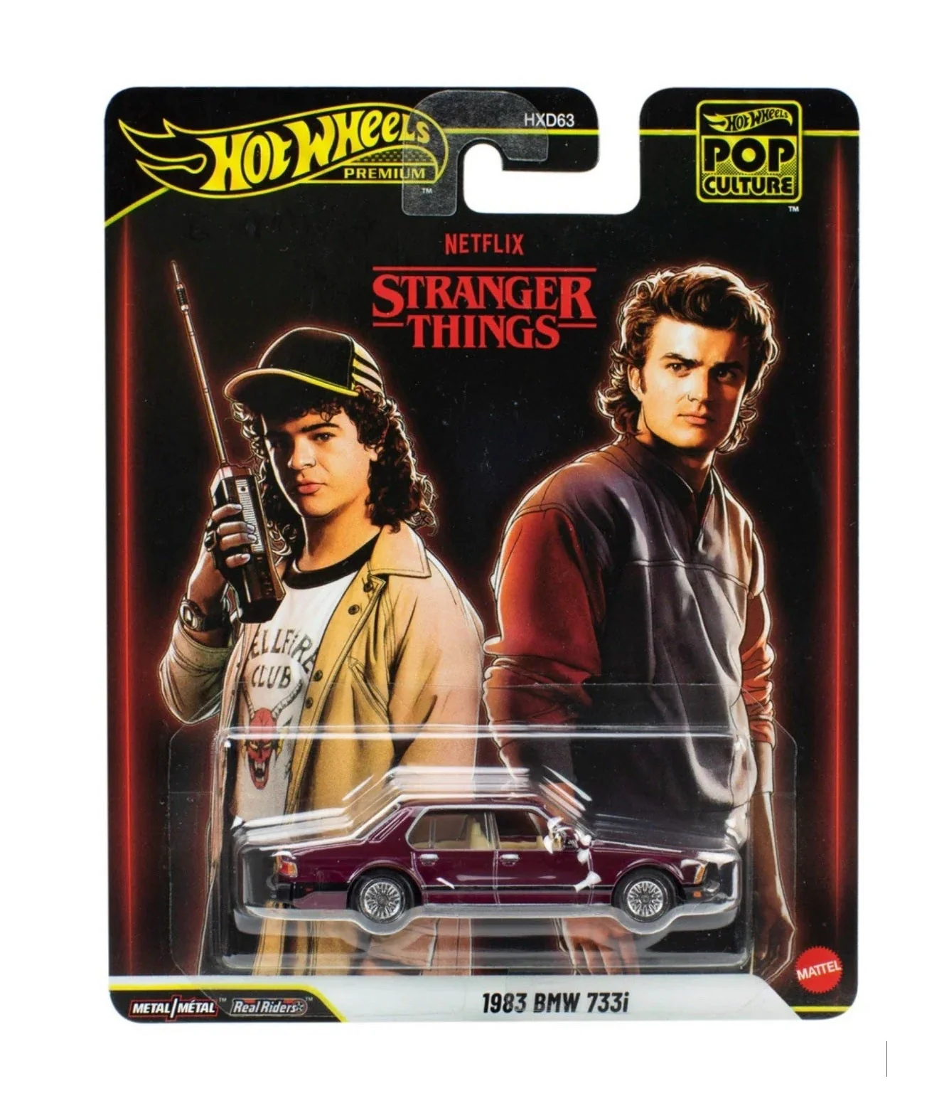 Hot Wheels Premium - 1983 BMW 733i Stranger Things - Scala 1/64