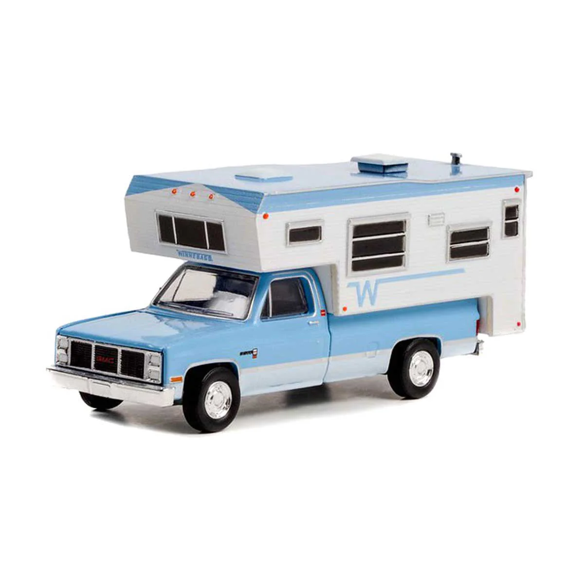 Greenlight - 1985 GMC 2500 Sierra with Winnebago Slide in Camper - Scala 1/64 - Image 3