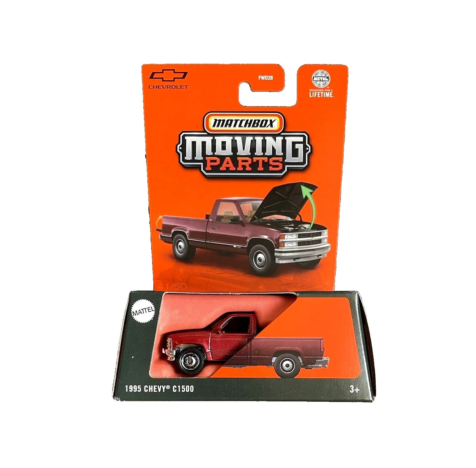 Matchbox Moving Parts - 1995 Chevy C1500 - Scala 1/64 Circa