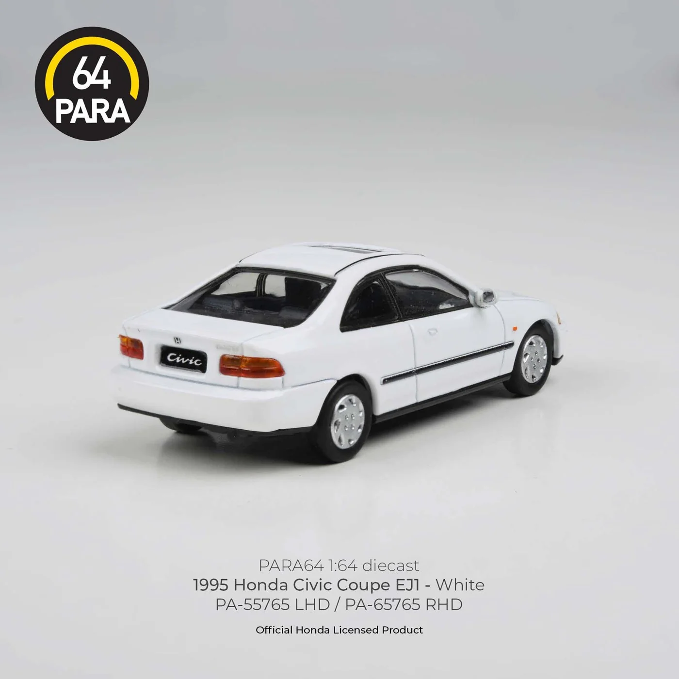 Para64 - S1995 Honda Civic Coupe EJ1 White LHD - Scala 1/64 - Image 3