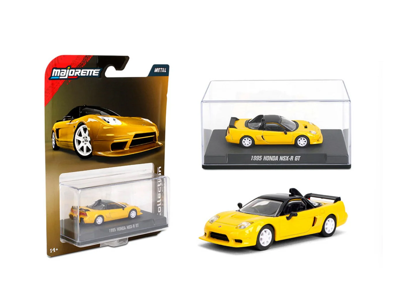 Majorette - 1995 Honda NSX-R GT Yellow Series Collection - Scala 1/64
