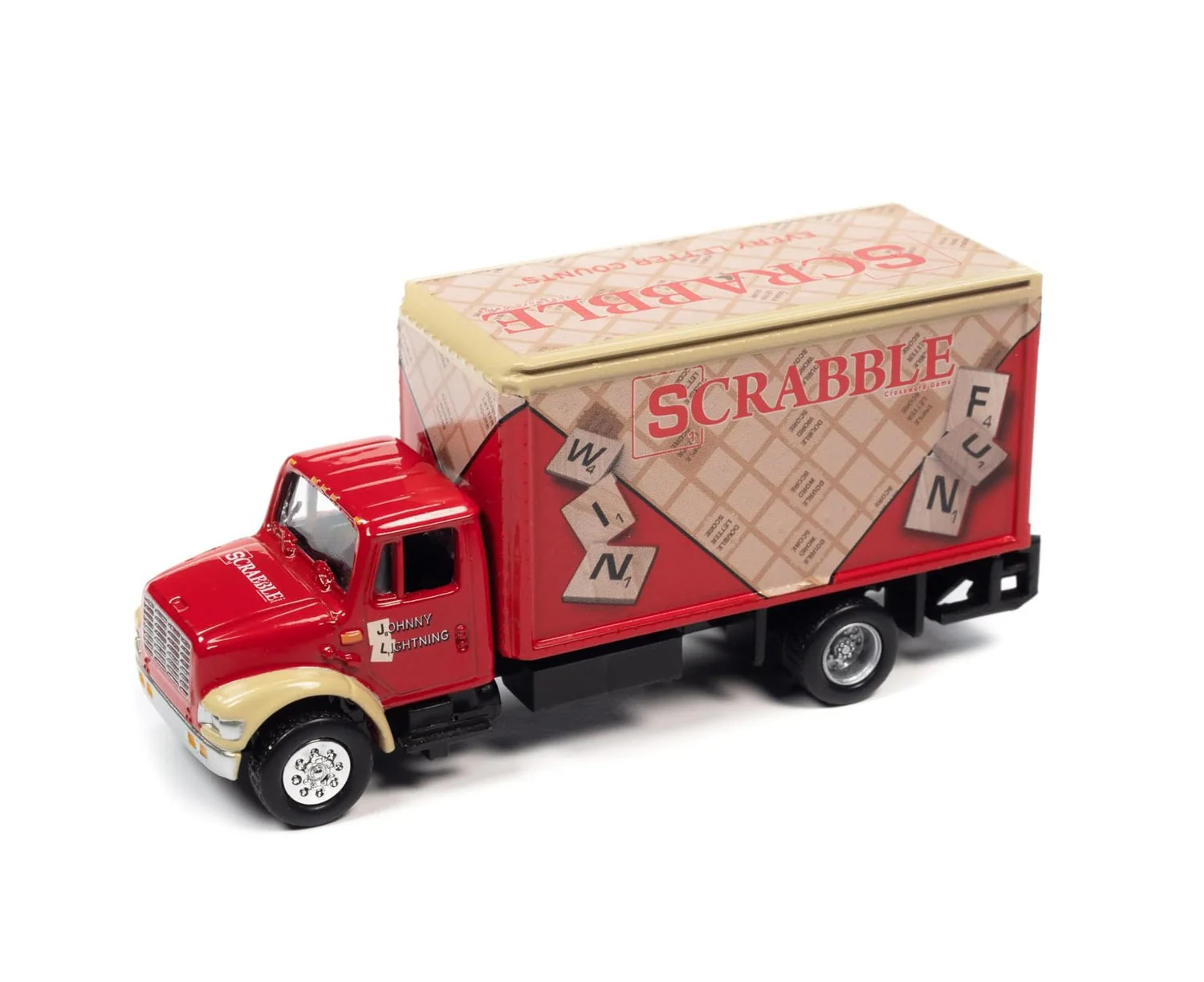 Johnny Lightning - 1999 International Cargo Truck "Scrabble" Pop Culture - Scala 1/64 Circa - Image 2