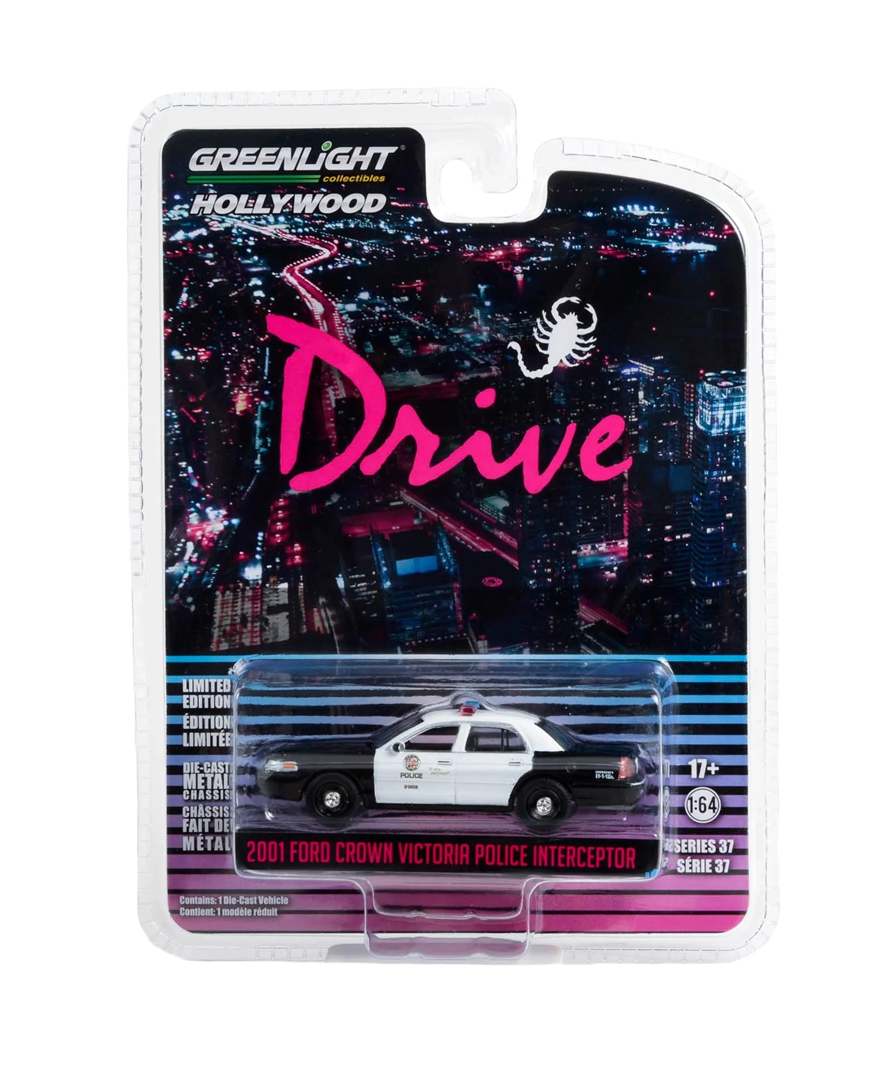 Greenlight - 2001 Ford Crown Victoria Police Interceptor DRIVE - Scala 1/64