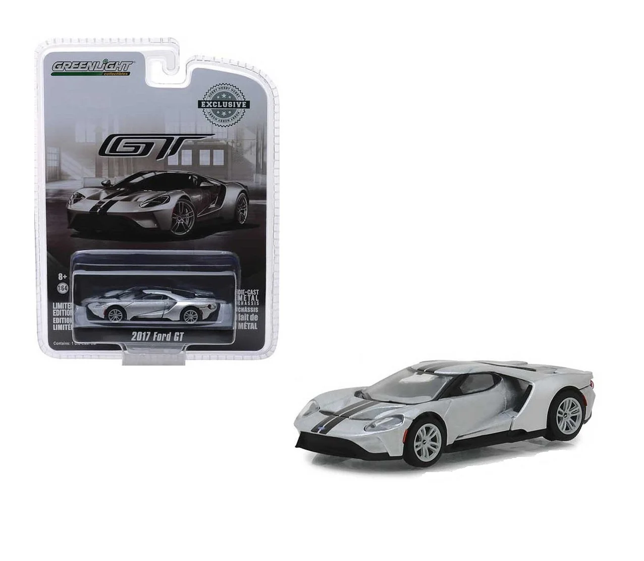 Greenlight - 2017 Ford GT Silver Series Hobby Exclusive - Scala 1/64