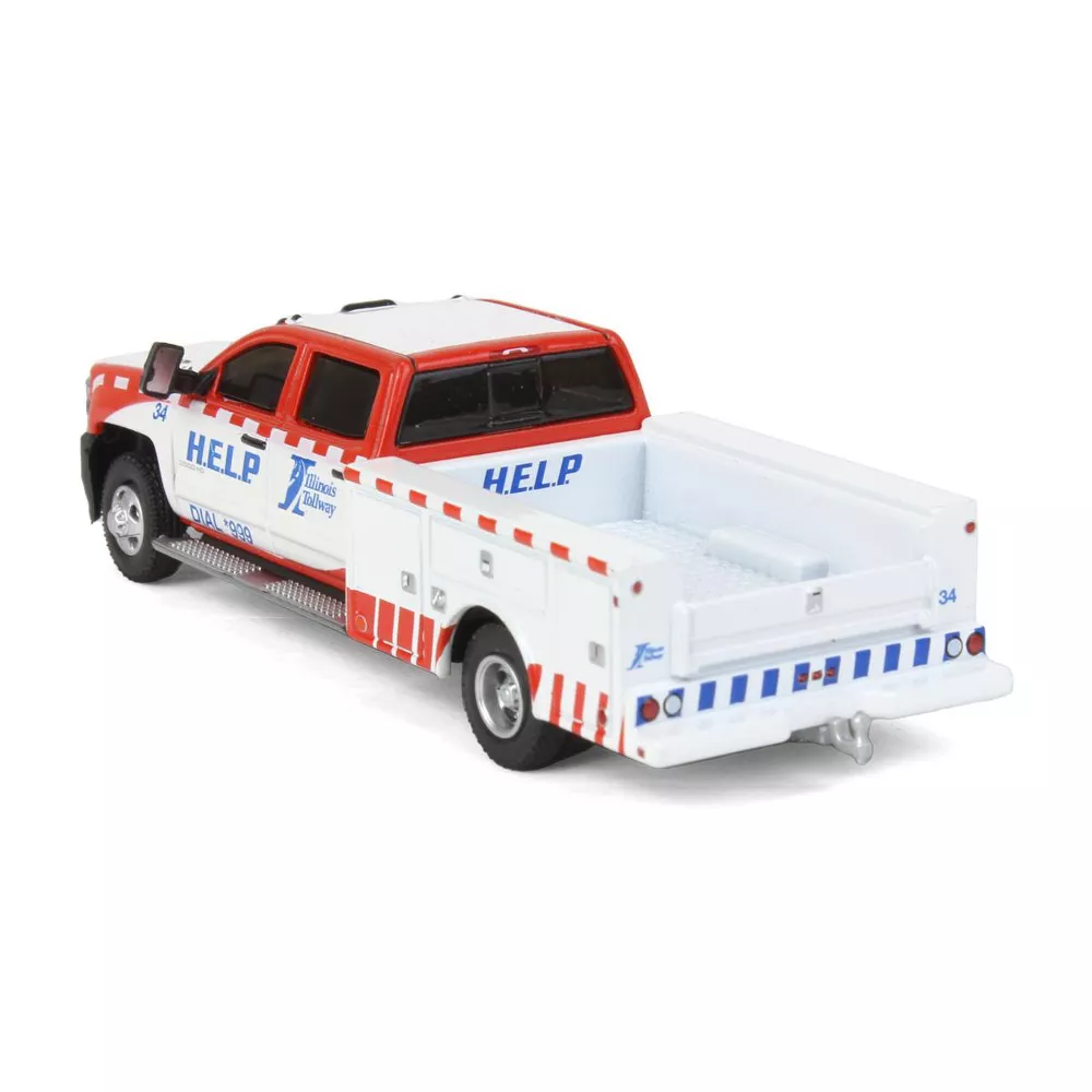 Greenlight - 2018 Chevrolet Silverado 3500 Service Bed Illinois Tollway - Dually Drivers Series - Scala 1/64 - Image 2