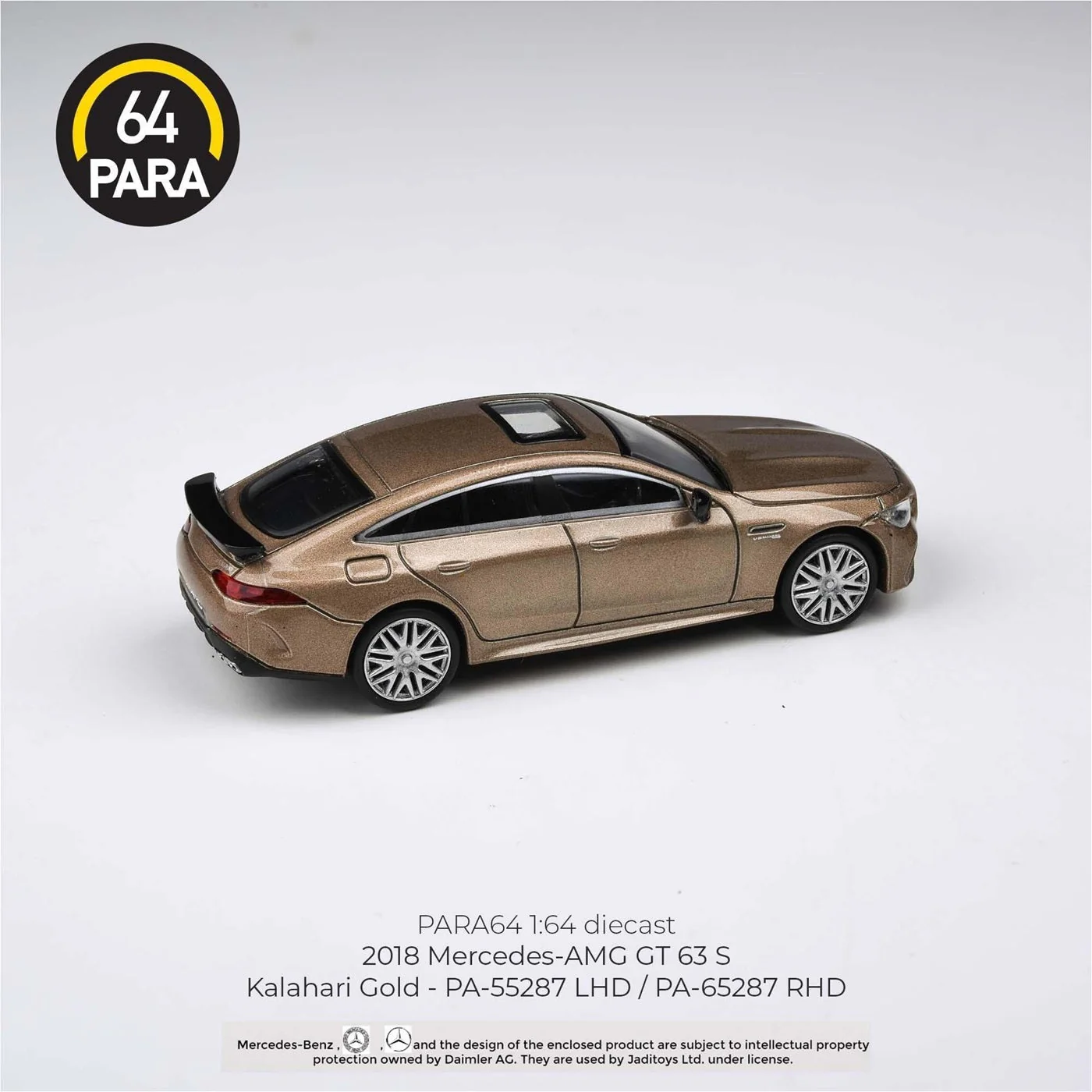 Para64 - S2018 Mercedes AMG GT63 S Gold LHD - Scala 1/64 - Image 2