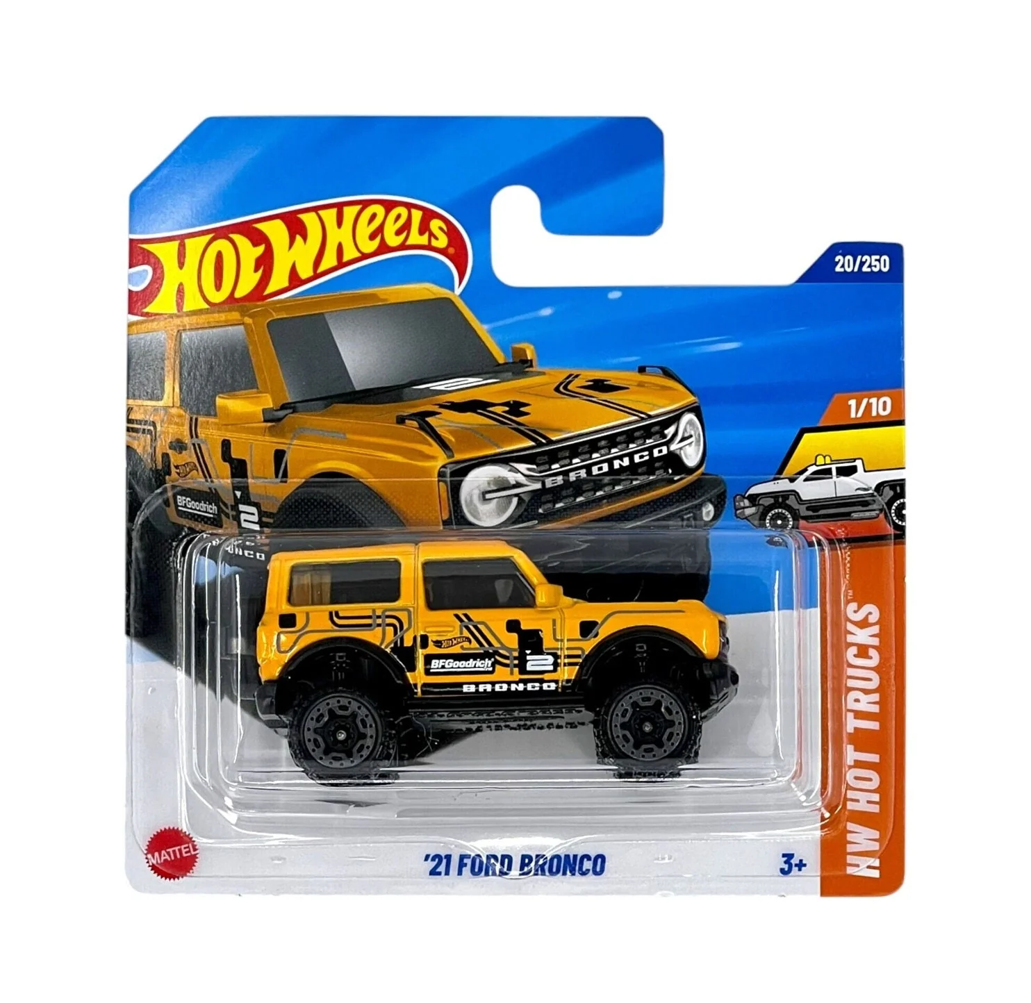 Hot Wheels - '21 Ford Bronco Yellow - HW Hot Trucks 1/10 - Scala 1/64 Circa