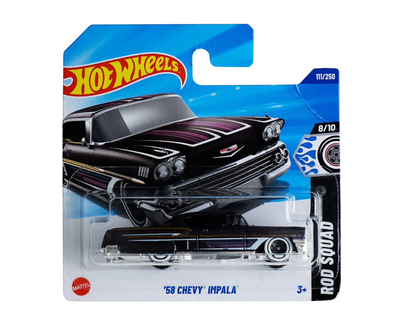 Hot Wheels - '58 Chevy Impala - HW Rod Squad 8/10 - Scala 1/64 Circa