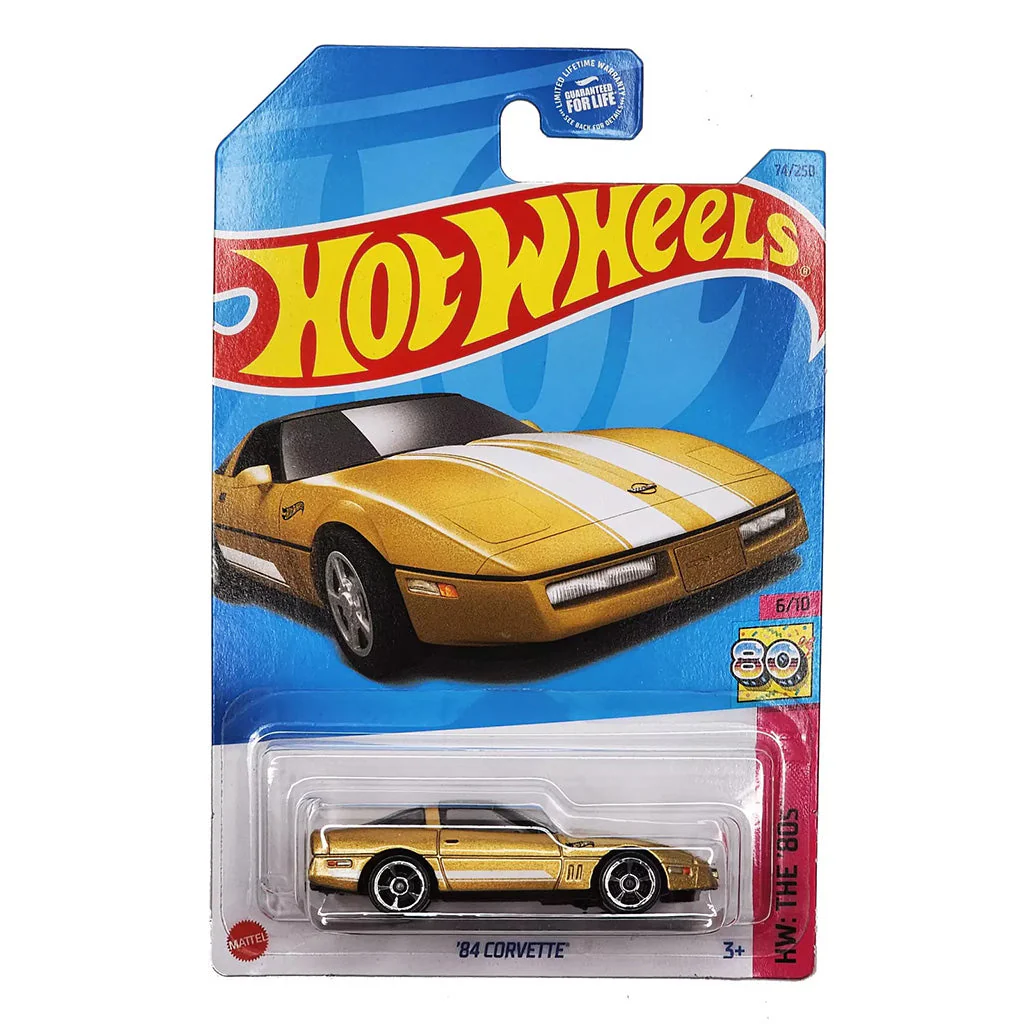 Hot Wheels - `84 Chevrolet Corvette Gold - HW The '80s 6/10 - Scala 1/64 Circa