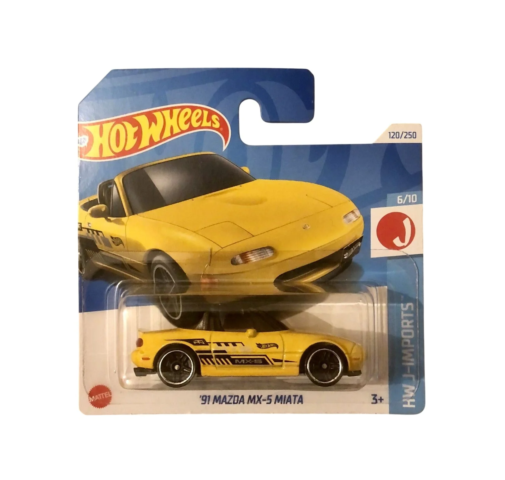 Hot Wheels - '91 Mazda MX-5 Miata Yellow - Scala 1/64 Circa