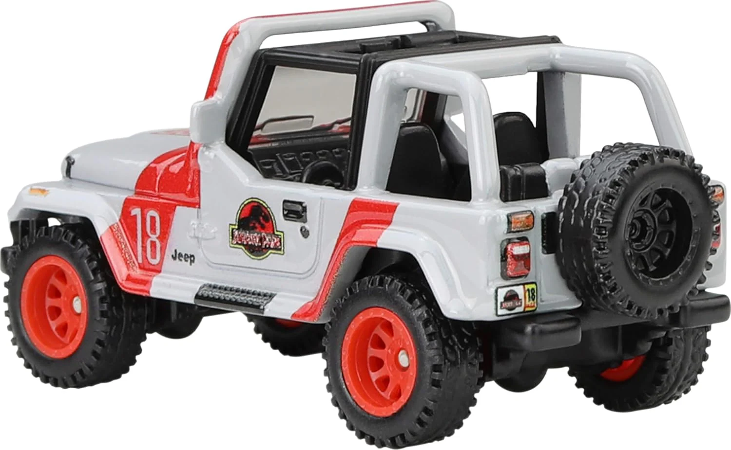 Hot Wheels Premium - '92 Jeep Wrangler Sahara Jurassic Park - Series POP Culture - Scala 1/64 Circa - Image 3