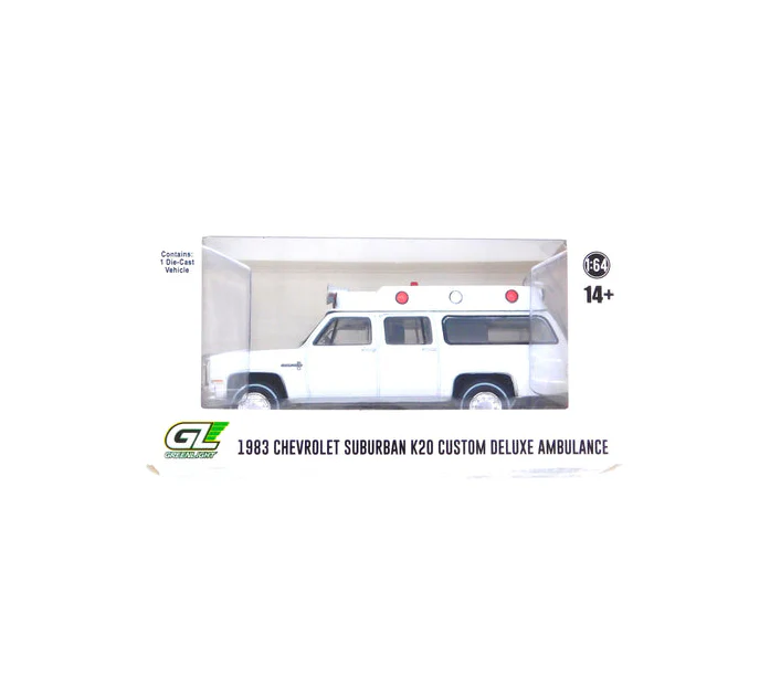 Greenlight Collectibles - 1983 Chevrolet Suburban Custom Deluxe Ambulance - Scala 1/64 - Image 5