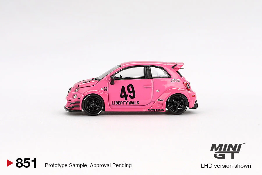Mini GT - ABARTH 595 LB-WORKS x Abas Works Pink - Scala 1/64 MGT00851-R - Image 4