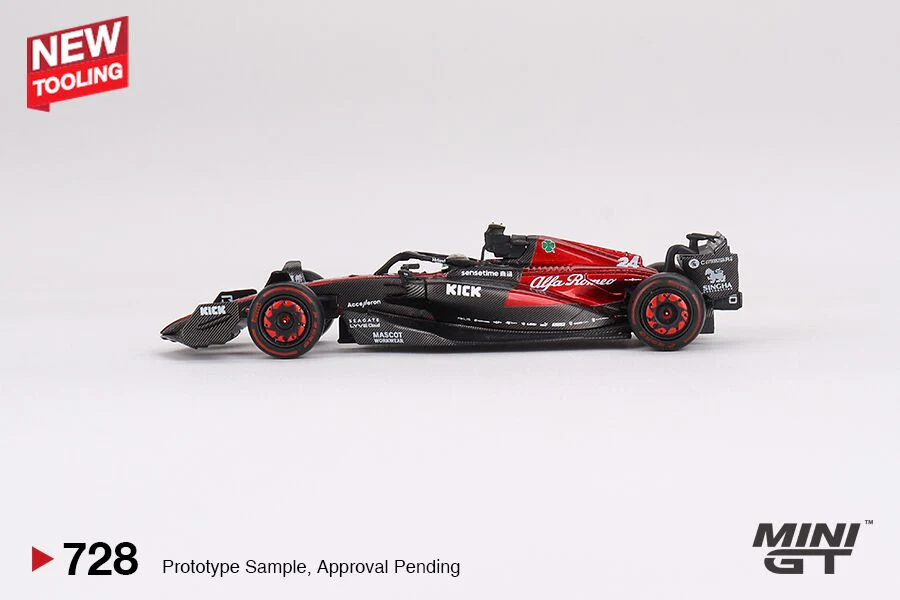 Mini GT - Alfa Romeo C43 #24 Zhou Guanyu 2023 F1 2023 Australian GP - Scala 1/64 MGT00728 - Image 4
