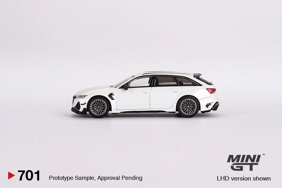 Mini GT - Audi ABT RS6-R Glacier White Metallic - Scala 1/64 MGT00701 - Image 4