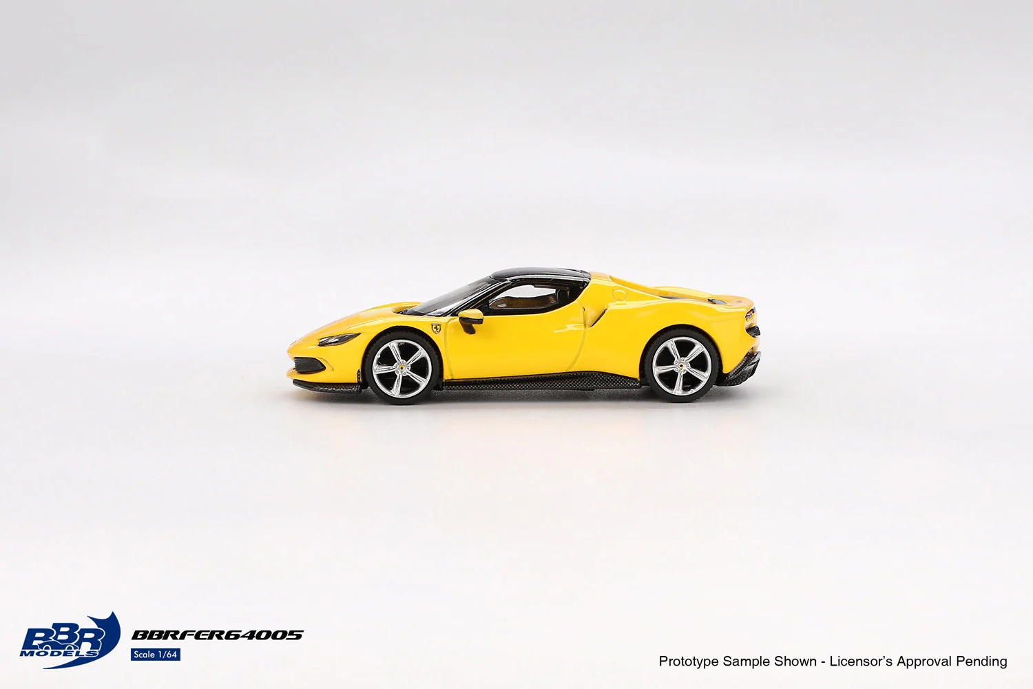 BBR Models - Ferrari 296 GTB Giallo Modena 2024 - Scala 1/64 BBRDIE64005 EAN 8055598830289 - Image 3