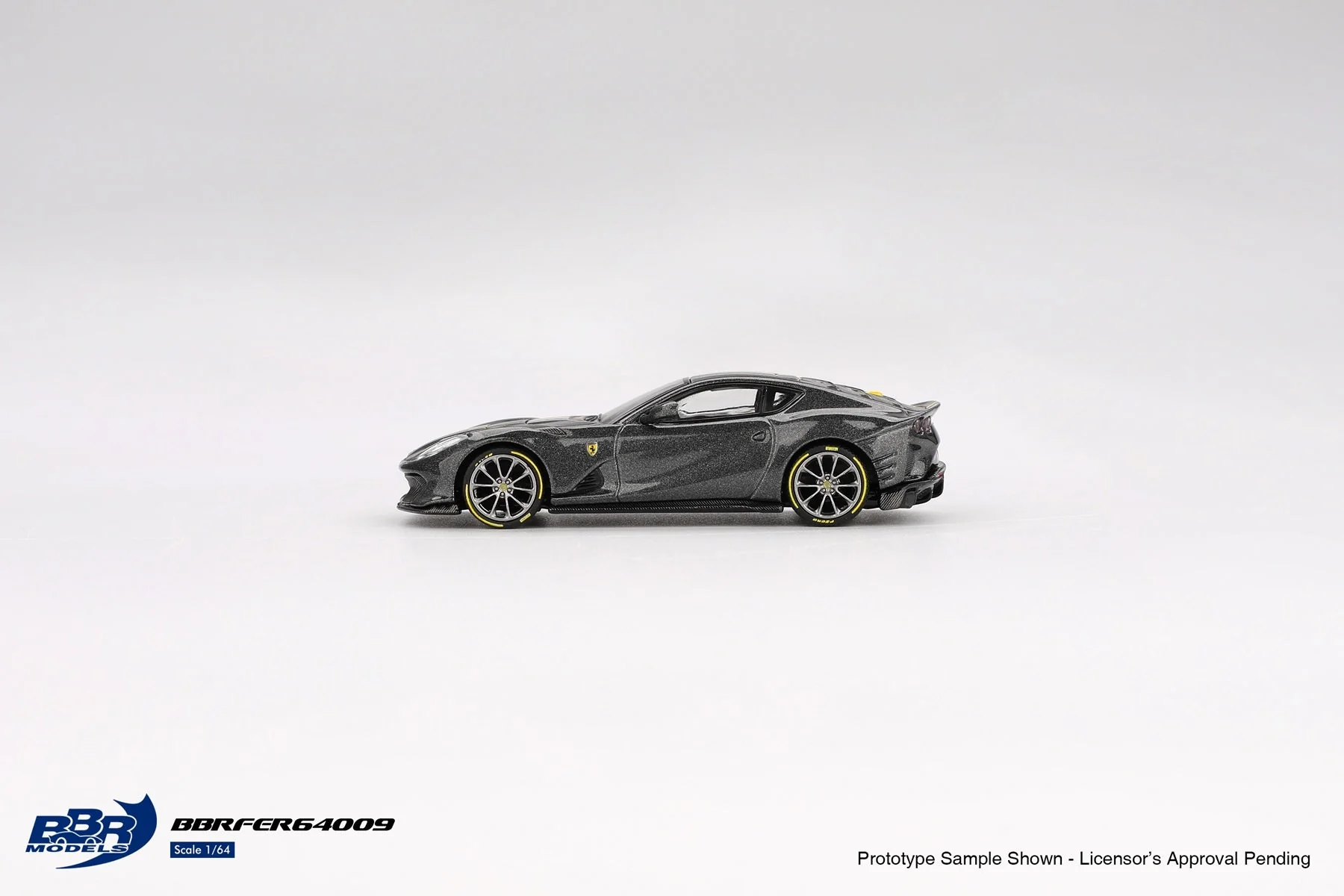 BBR Models - Ferrari 812 Competizione Grigio Competizione 2024 - Scala 1/64 BBRDIE64009 - Image 3