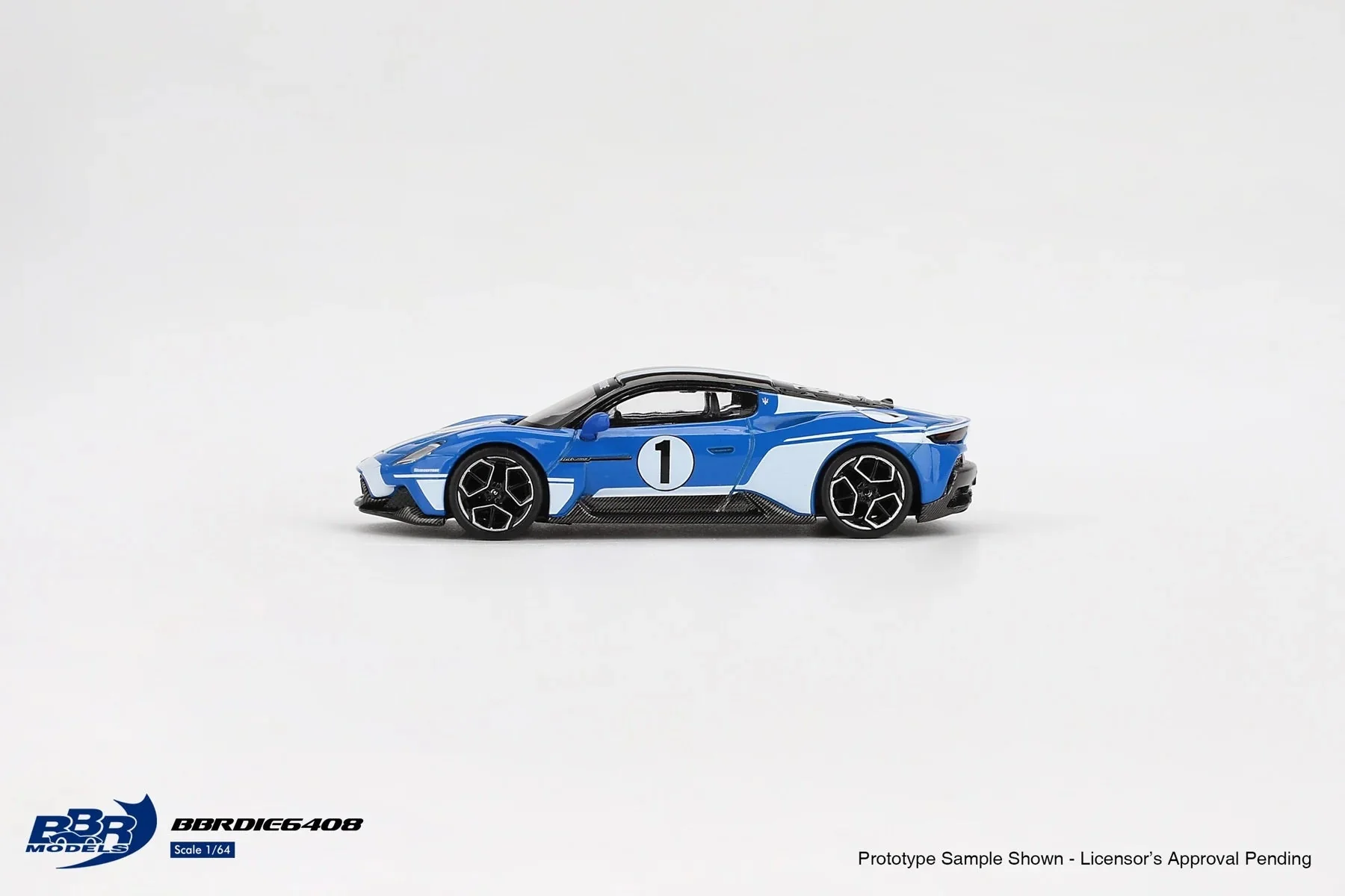BBR Models - Maserati MC20 #1 Maserati Performance Experience Blue - Scala 1/64 BBRDIE6408 - Image 3
