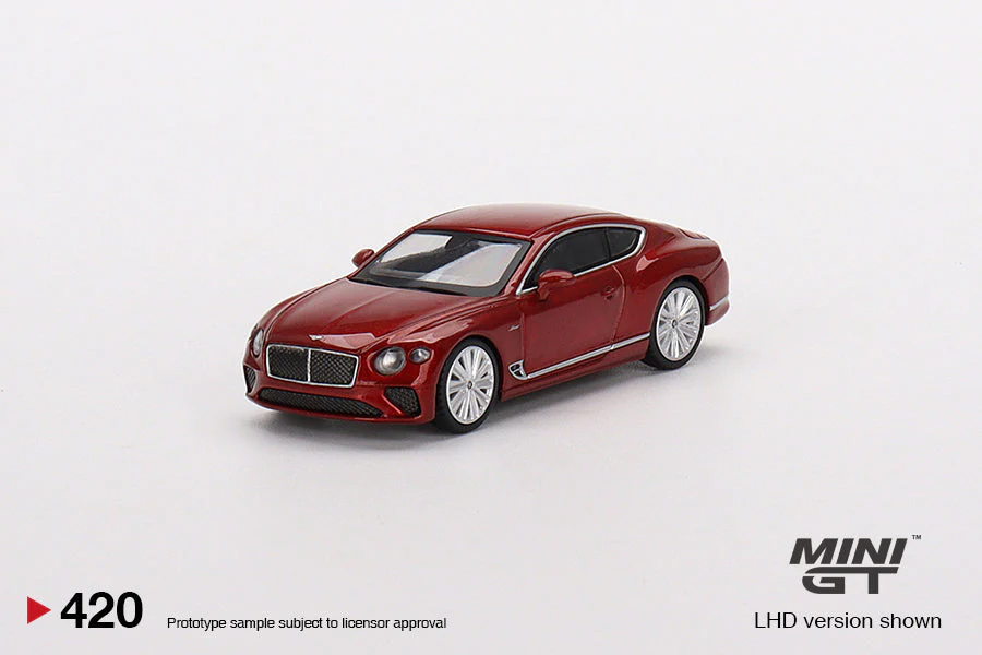 Mini GT - Bentley Continental GT Speed 2022 Candy Red - Scala 1/64 MGT00420-L - Image 2