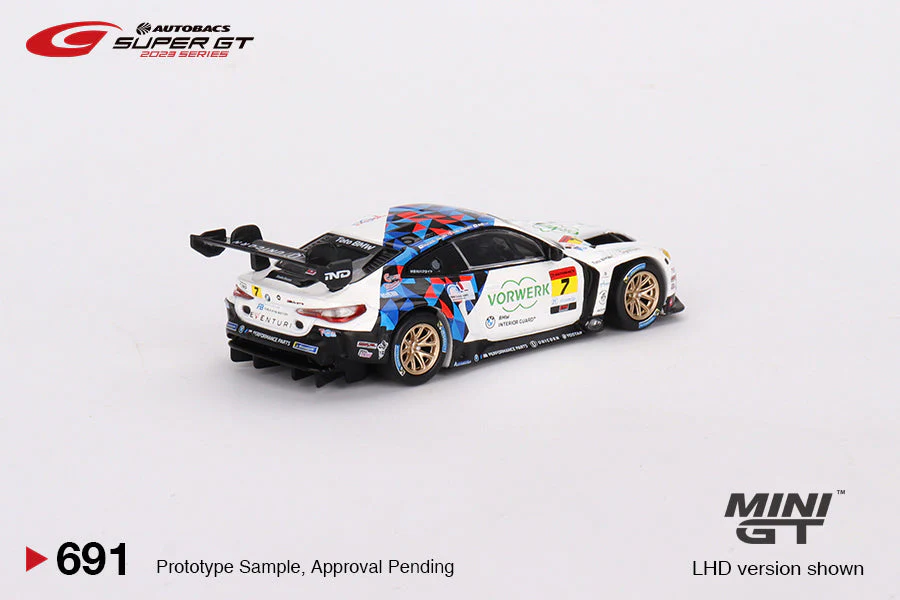 Mini GT - BMW M4 GT3 #7 "Studie BMW M4" BMW M Team Studie x CRS 2023 SUPER GT SERIES - Scala 1/64 MGT00691 - Image 3