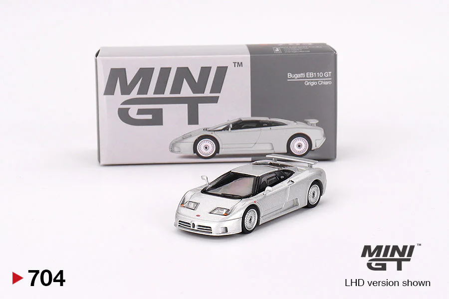 Mini GT - Bugatti EB110 GT Grigio Chiaro - Scala 1/64 MGT00704 - Image 2
