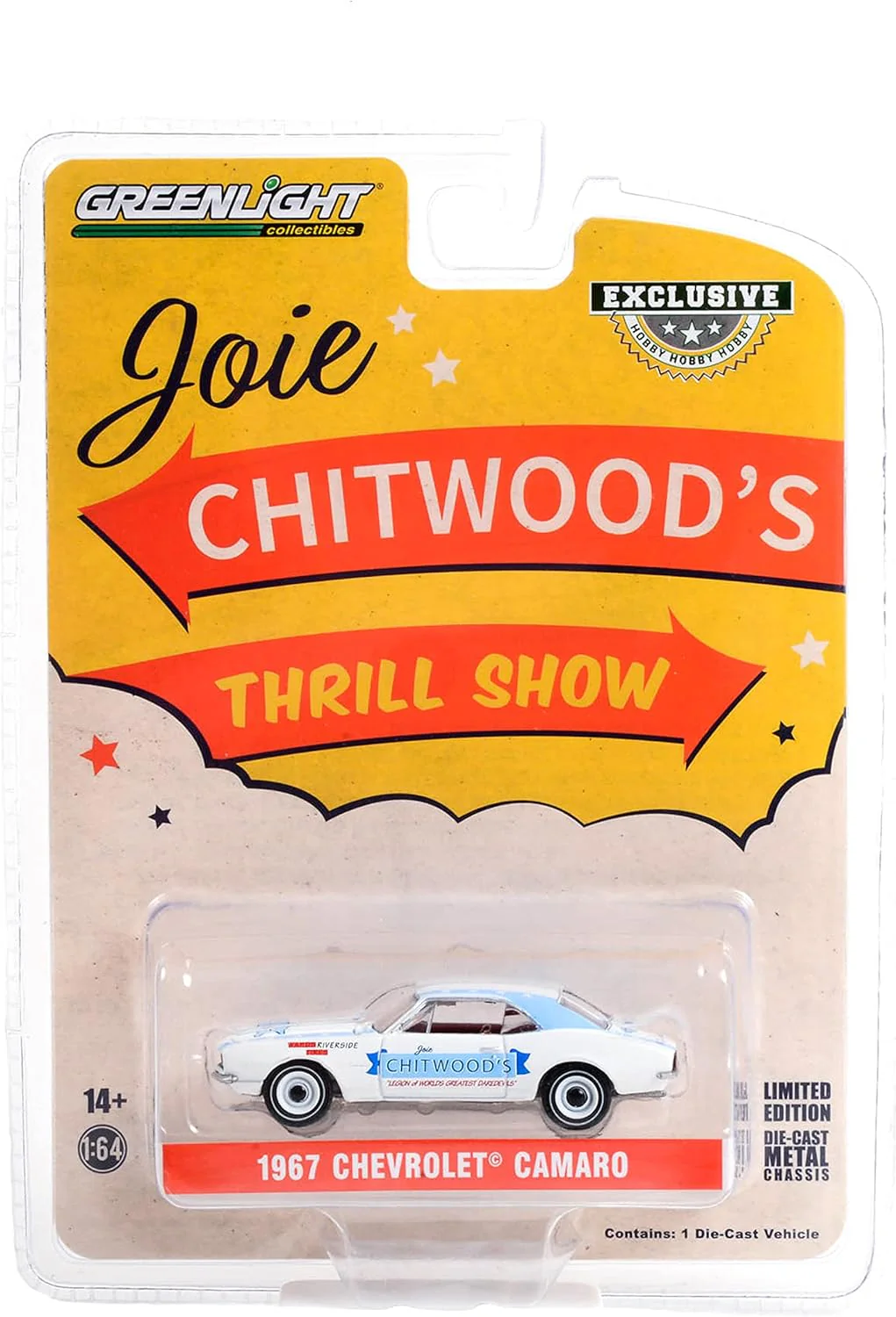 Greenlight - Chevrolet Camaro 1967 Joie Chitwood’s Legion of Worlds Greatest - Greenlight - Scala 1/64