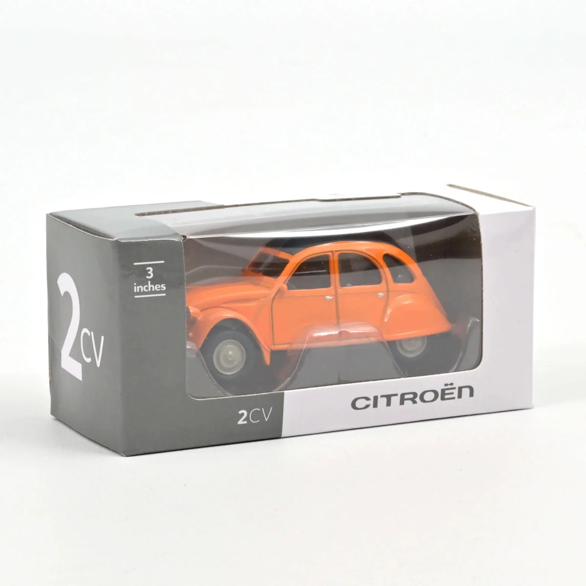 Norev - Citroen 2CV 1979 Mandarine Orange - Scala 1/64 Circa - Image 3