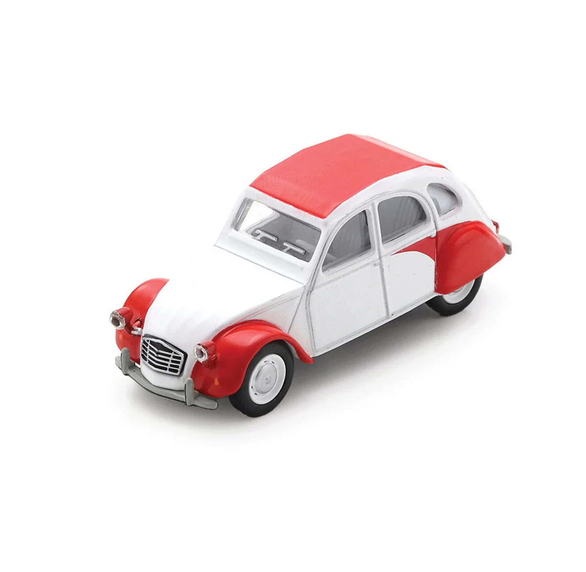 Schuco - Citroen 2CV white/red - Scala 1/64 452037200