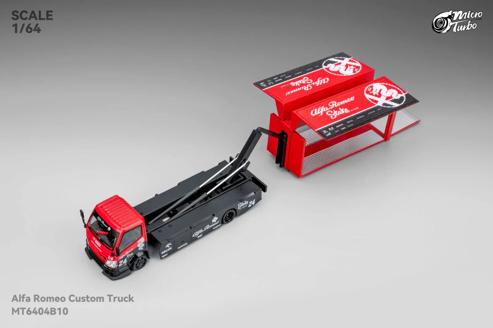 Microturbo - Custom Box Truck - Alfa Romeo Livery - Scala 1/64 - Image 3