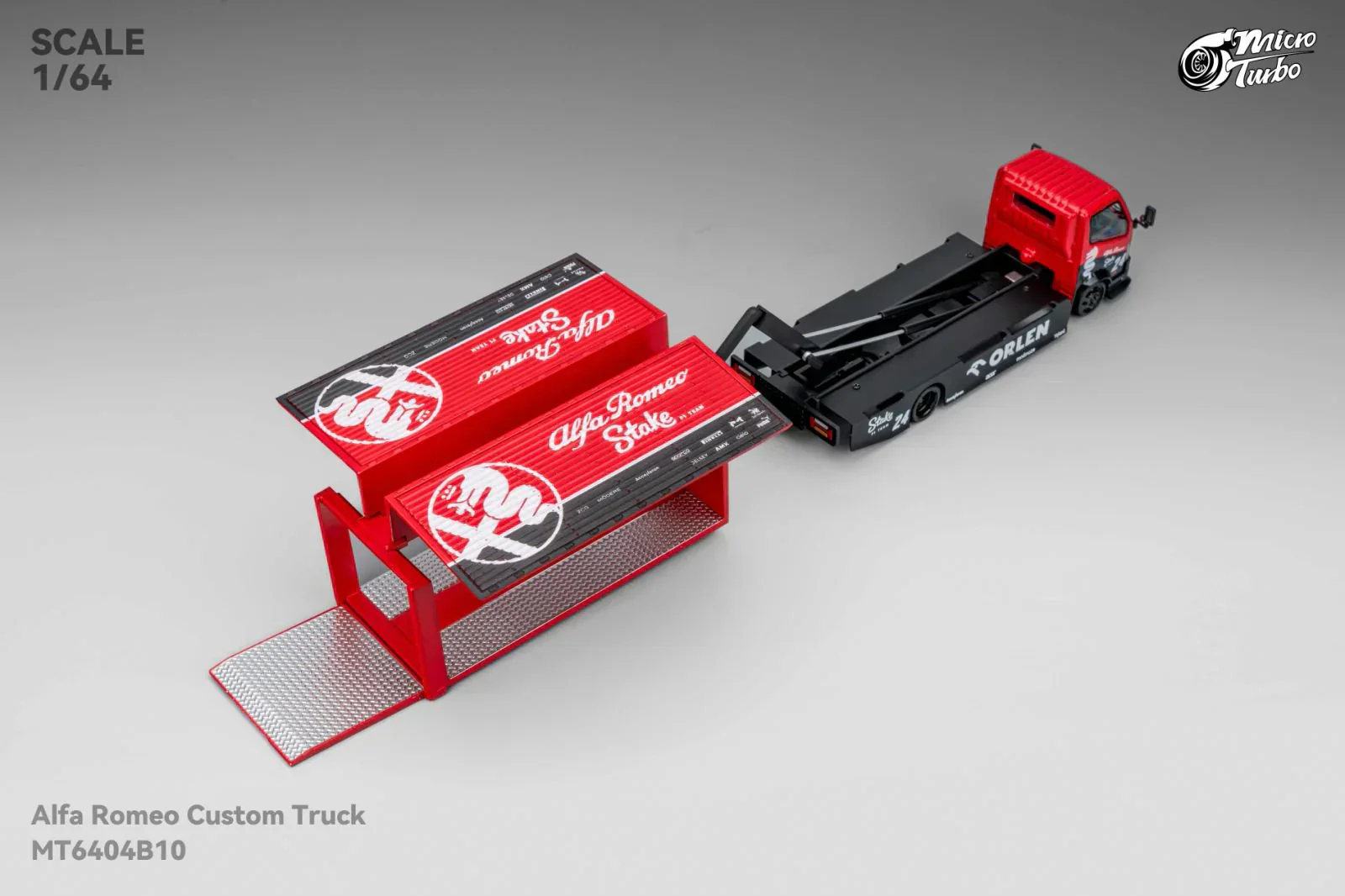 Microturbo - Custom Box Truck - Alfa Romeo Livery - Scala 1/64 - Image 4