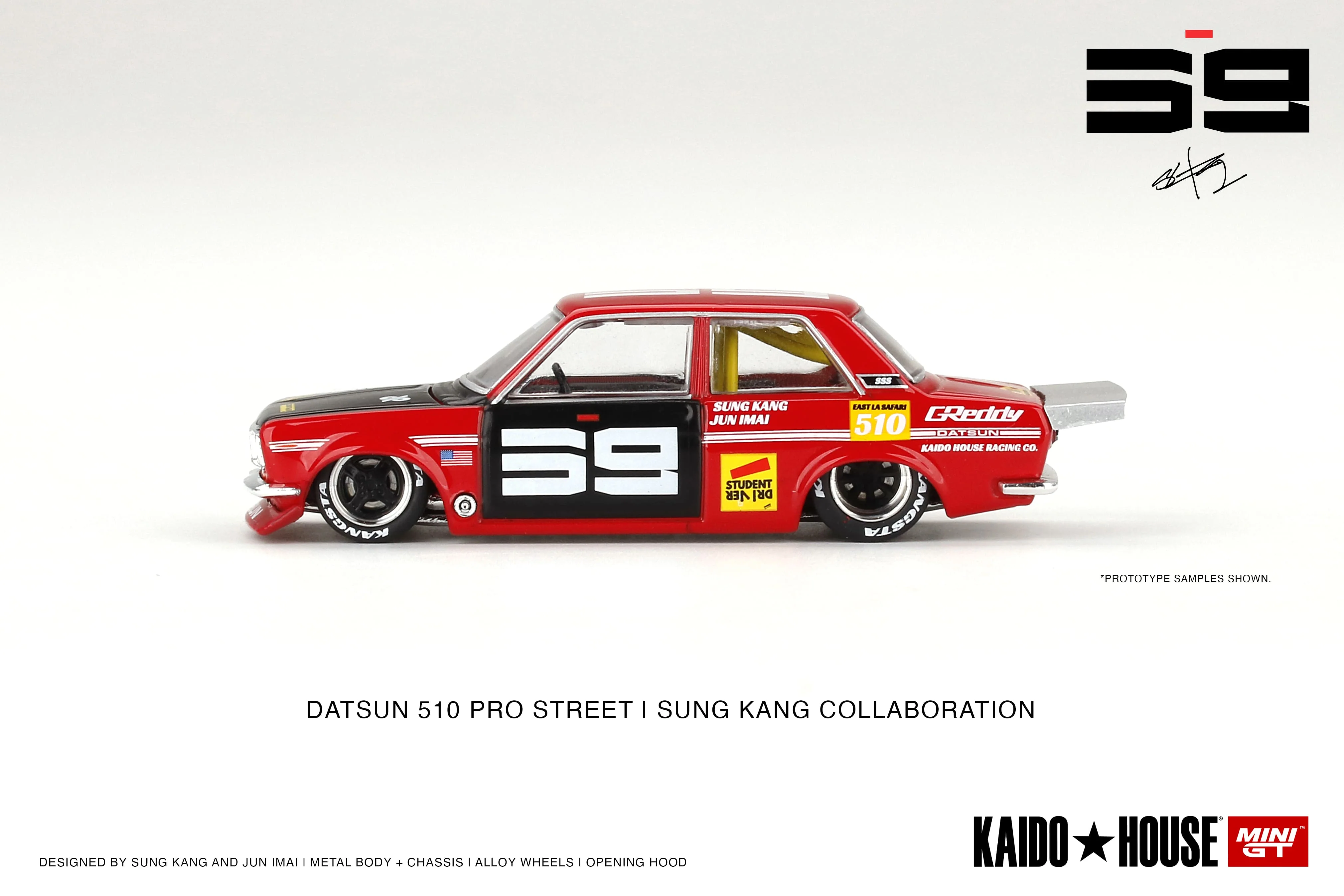 Mini GT - Datsun Pro Street SK510 Red - KAIDO HOUSE - Scala 1/64 KHMG003 - Image 3