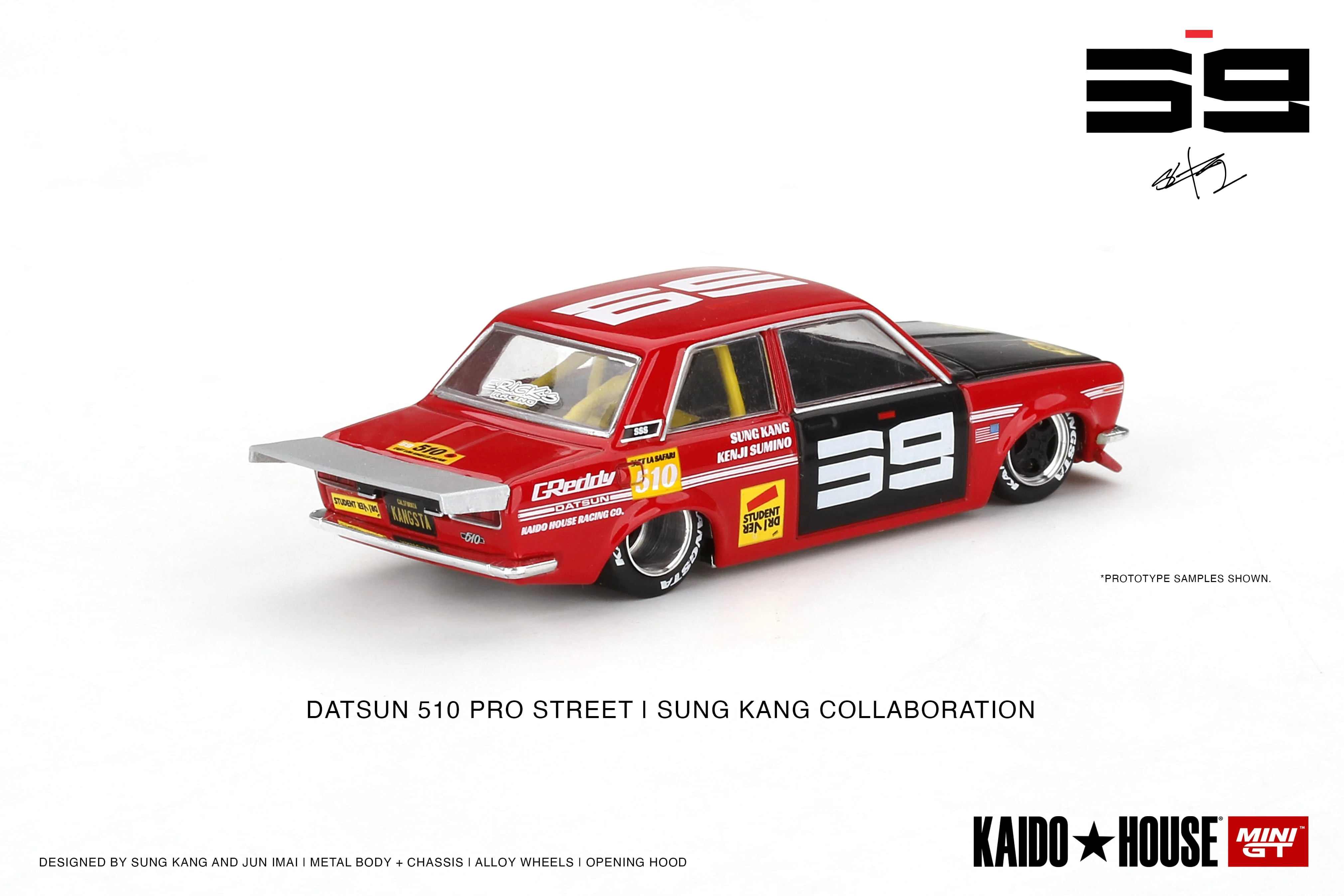 Mini GT - Datsun Pro Street SK510 Red - KAIDO HOUSE - Scala 1/64 KHMG003 - Image 4