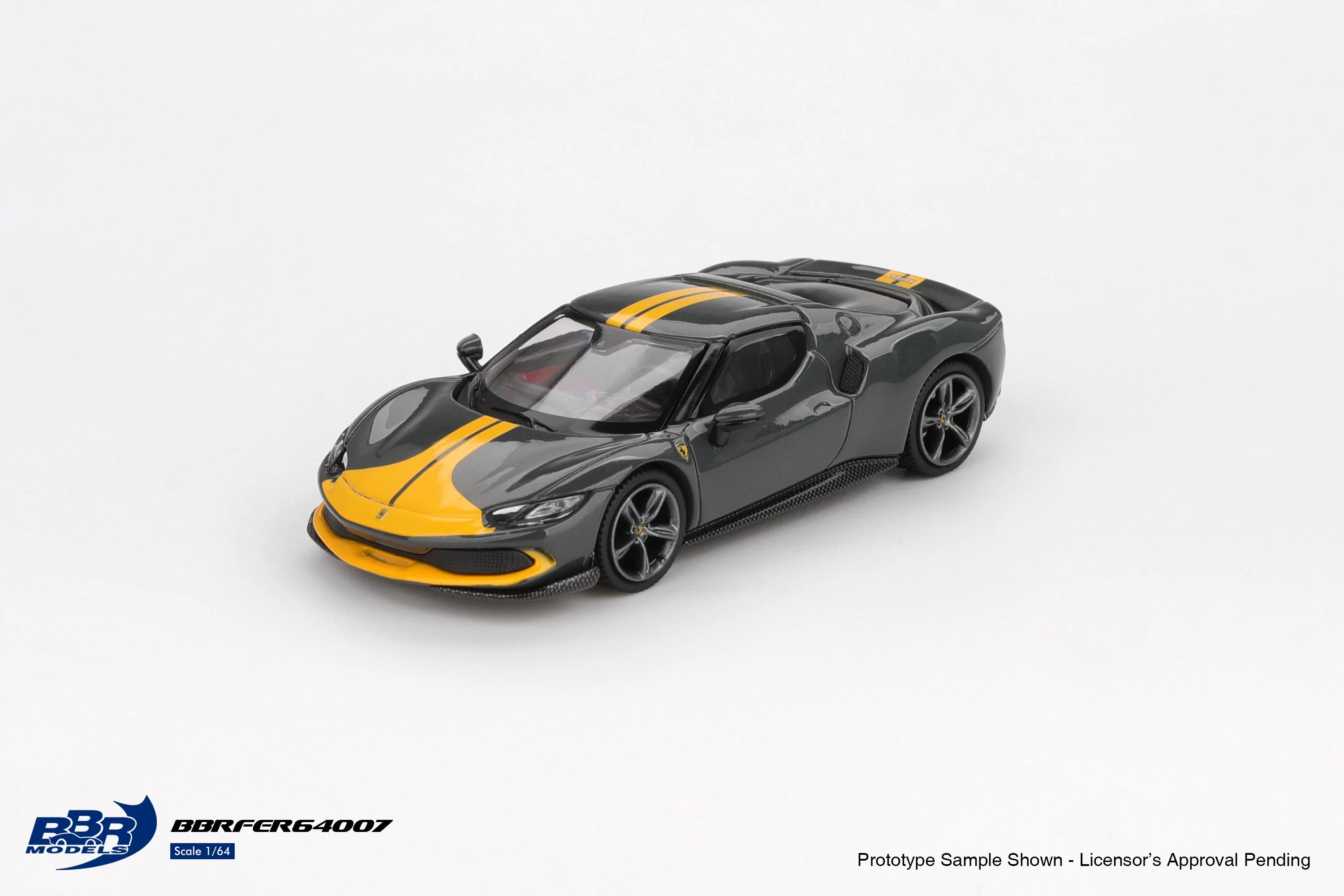 BBR Models - Ferrari 296 GTB Assetto Fiorano Grigio Scuro 2024 - Scala 1/64 BBRFER64007