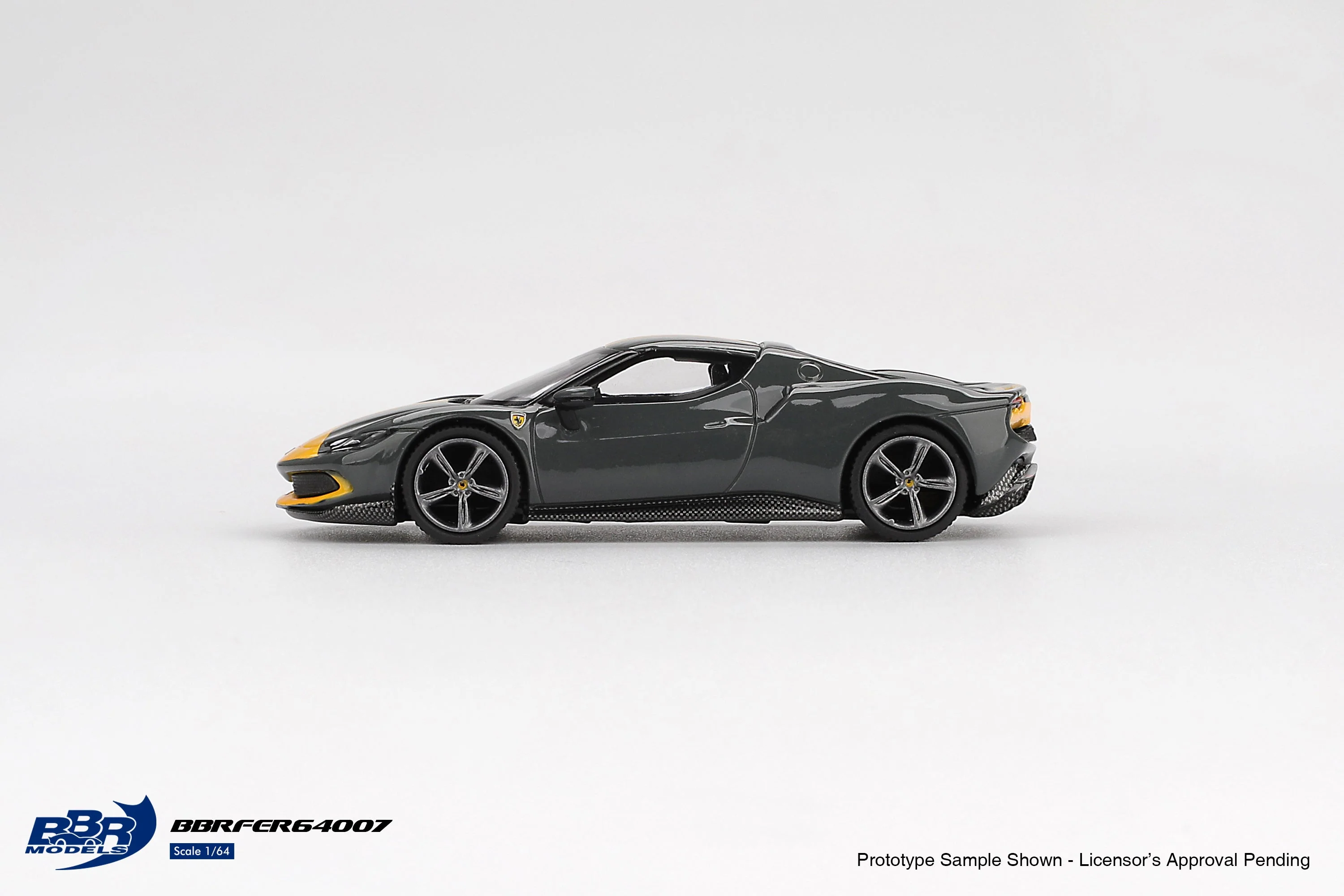 BBR Models - Ferrari 296 GTB Assetto Fiorano Grigio Scuro 2024 - Scala 1/64 BBRFER64007 - Image 3
