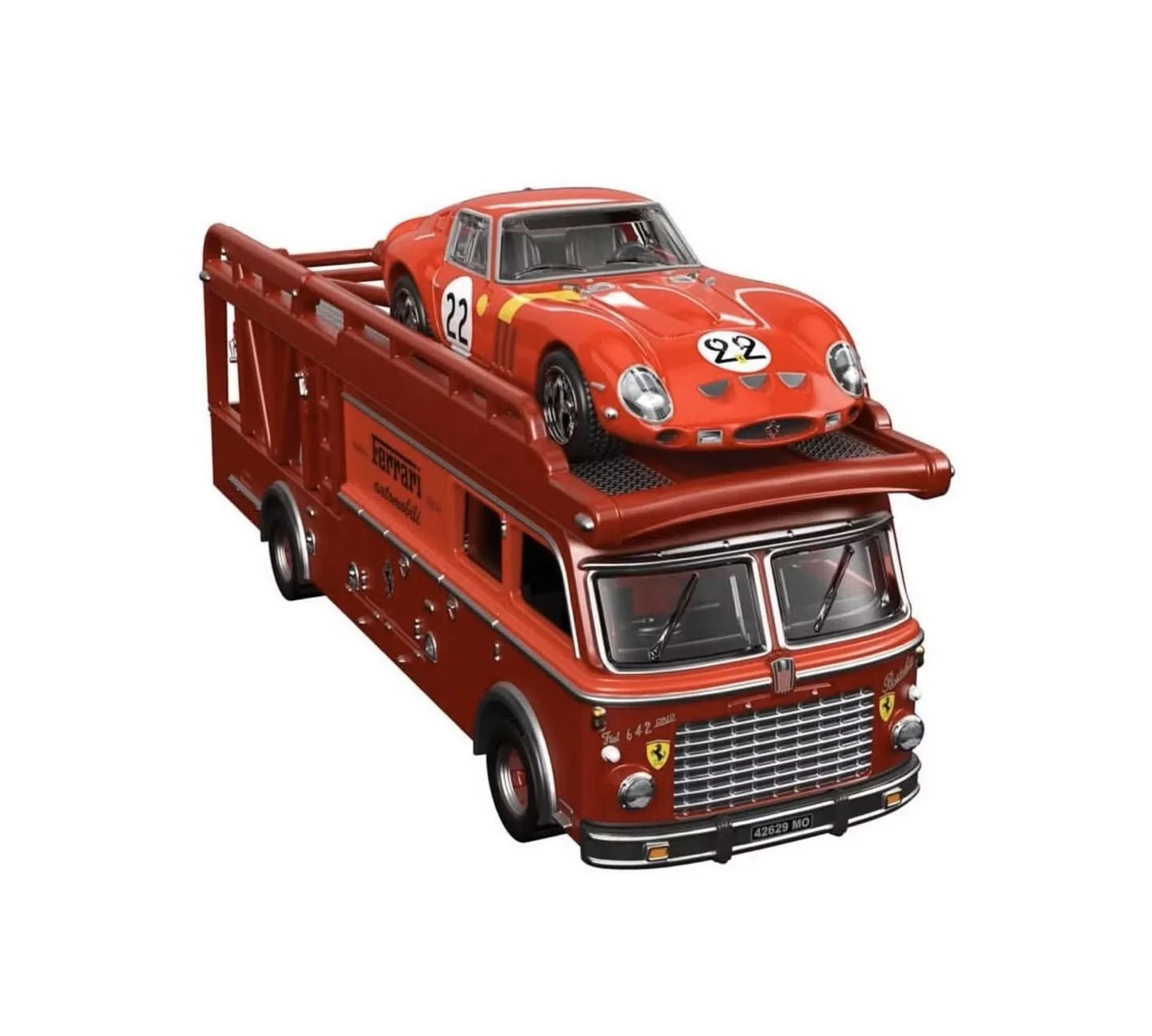 Hot Wheels Premium - Ferrari 250 GTO + Fiat 642 RN2 Bartoletti Transporter - Series Car Culture Team Transport - Hot Wheels Premium - Scala 1/64 - Image 2