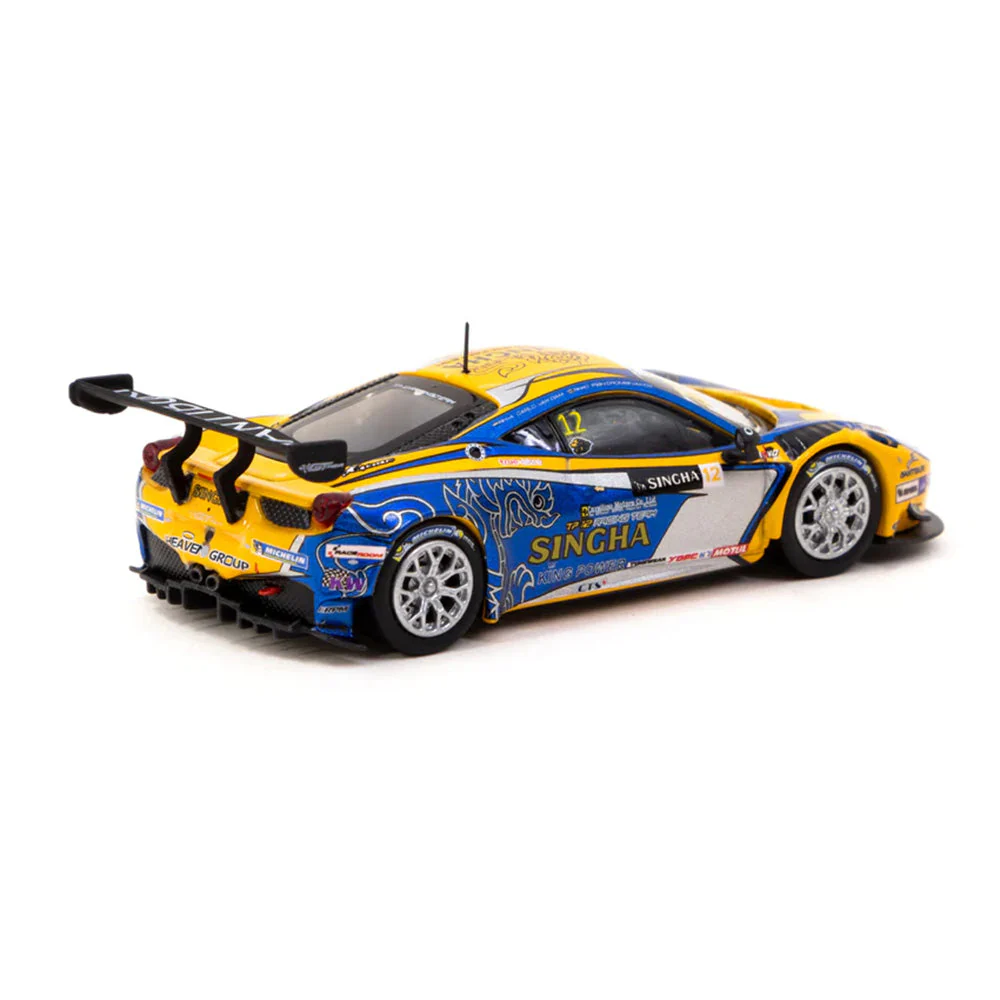 Tarmac Works - Ferrari 458 Italia GT3 GT Asia 2016 C. Van Dam / P. Bhirombhakdi - HOBBY64 - Scala 1/64 T64-074-16GTA12 - Image 3