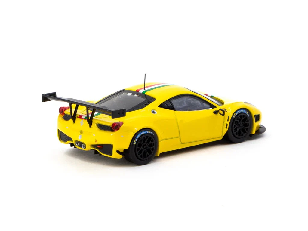 Tarmac Works - Ferrari 458 Italia GT3 Yellow - Works ROAD64 - Scala 1/64 T64R-073-YL - Image 3
