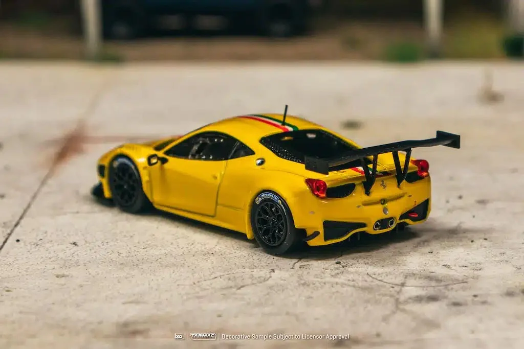 Tarmac Works - Ferrari 458 Italia GT3 Yellow - Works ROAD64 - Scala 1/64 T64R-073-YL - Image 5