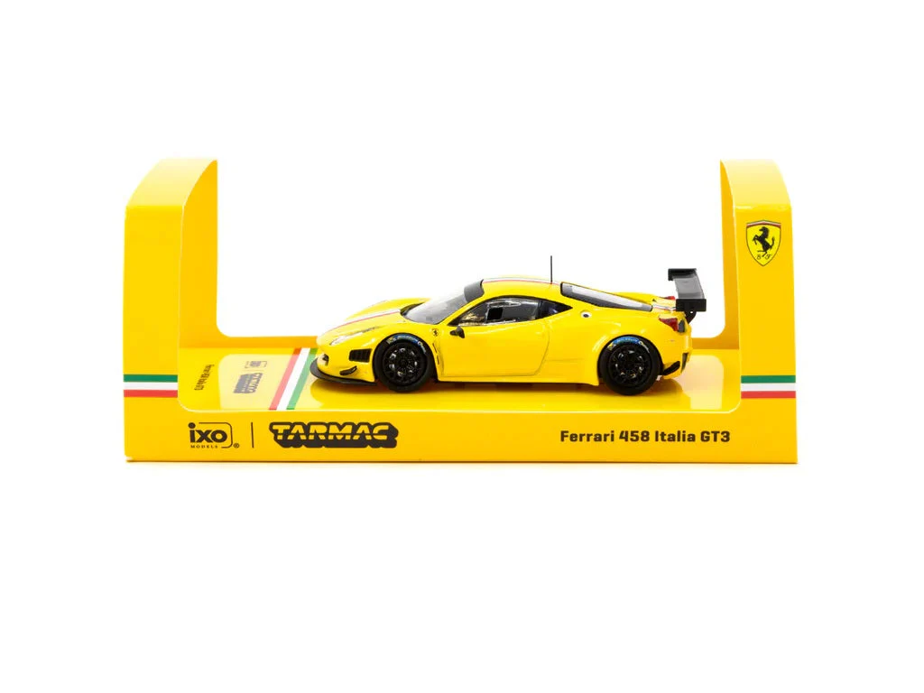 Tarmac Works - Ferrari 458 Italia GT3 Yellow - Works ROAD64 - Scala 1/64 T64R-073-YL - Image 6