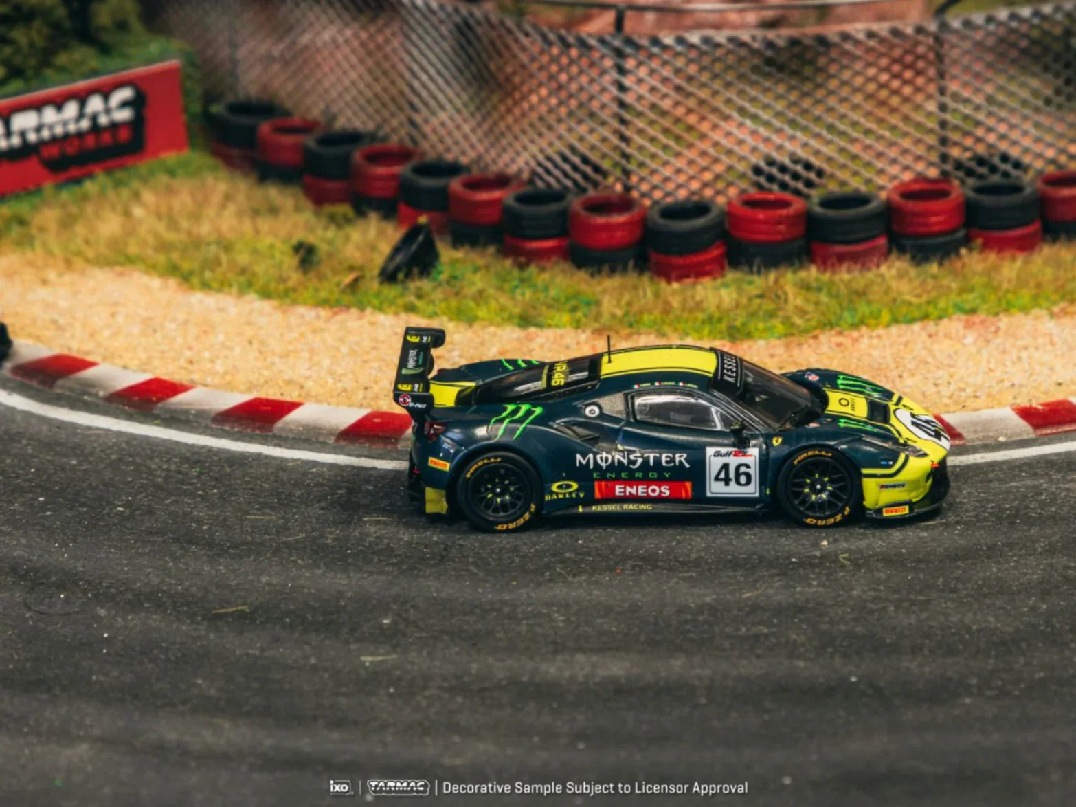 Tarmac Works - Ferrari 488 GT3 #46 Gulf 12 Hours 2019 - HOBBY64 - Scala 1/64 T64-072-19GUF46 - Image 6